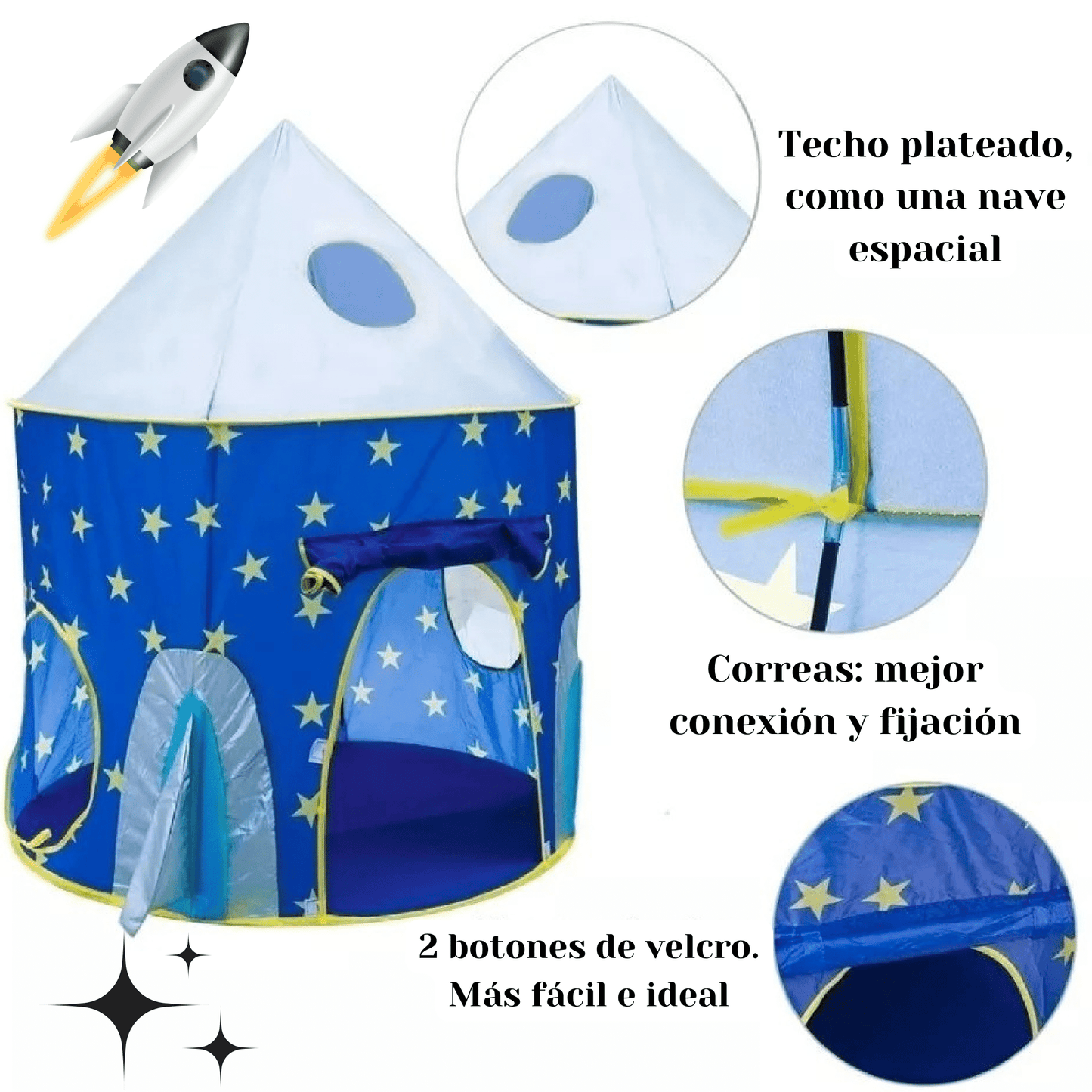 ¡CARPA 3 EN 1. CASTILLO, TÚNEL Y PISCINA!