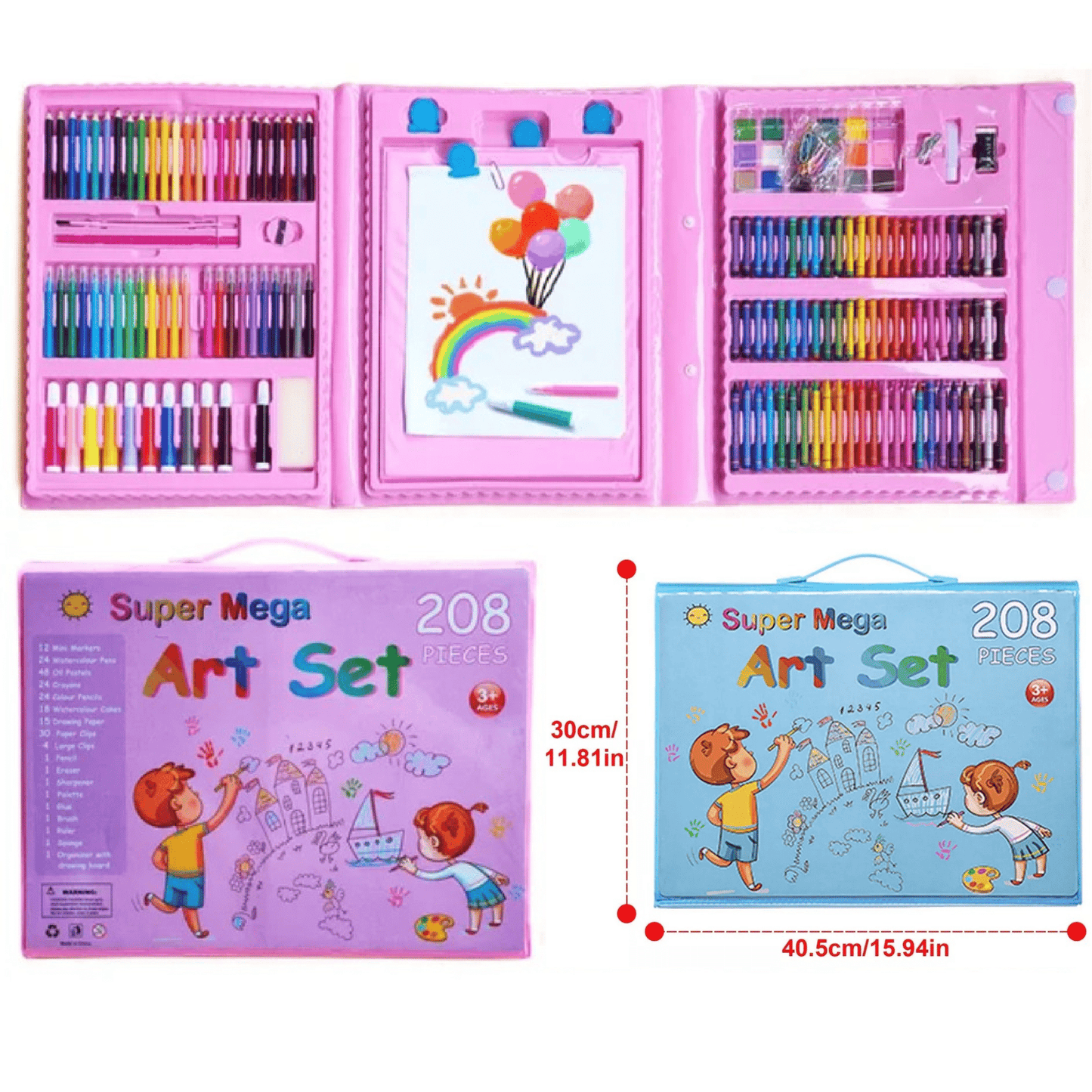 !SET DE ARTE MAGIC PRO 208 PIEZAS!®